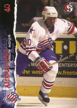 1996-97 SplitSecond Rochester Americans (AHL) #NNO Rumun Ndur Front