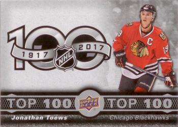 2017-18 Upper Deck Tim Hortons - Top 100 #TOP-2 Jonathan Toews Front