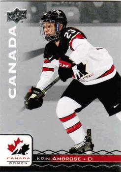 2017 Upper Deck Team Canada Juniors #23 Erin Ambrose Front