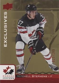 2017 Upper Deck Team Canada Juniors - Red Exclusives #4 Mitchell Stephens Front