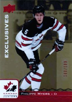 2017 Upper Deck Team Canada Juniors - Red Exclusives #16 Philippe Myers Front