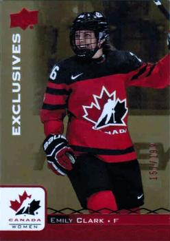 2017 Upper Deck Team Canada Juniors - Red Exclusives #26 Emily Clark Front