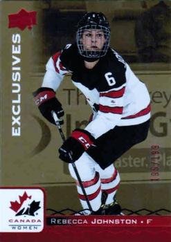 2017 Upper Deck Team Canada Juniors - Red Exclusives #28 Rebecca Johnston Front