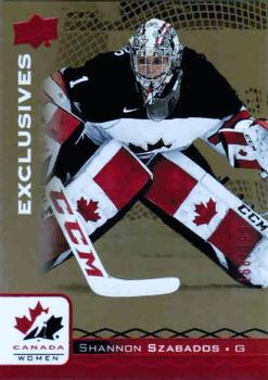 2017 Upper Deck Team Canada Juniors - Red Exclusives #34 Shannon Szabados Front