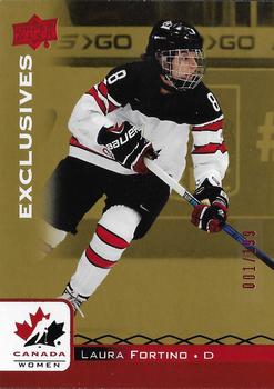 2017 Upper Deck Team Canada Juniors - Red Exclusives #39 Laura Fortino Front