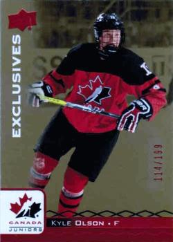 2017 Upper Deck Team Canada Juniors - Red Exclusives #45 Kyle Olson Front