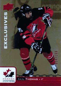 2017 Upper Deck Team Canada Juniors - Red Exclusives #53 Akil Thomas Front
