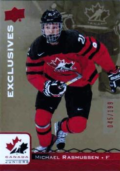 2017 Upper Deck Team Canada Juniors - Red Exclusives #65 Michael Rasmussen Front