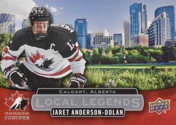 2017 Upper Deck Team Canada Juniors - Local Legends #LL-JA Jaret Anderson-Dolan Front