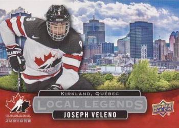 2017 Upper Deck Team Canada Juniors - Local Legends #LL-JV Joseph Veleno Front