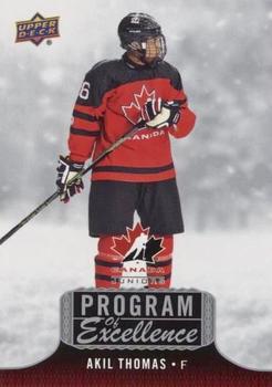 2017 Upper Deck Team Canada Juniors - Program of Excellence #POE-15 Akil Thomas Front