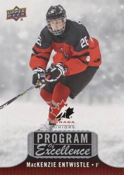 2017 Upper Deck Team Canada Juniors - Program of Excellence #POE-17 MacKenzie Entwistle Front