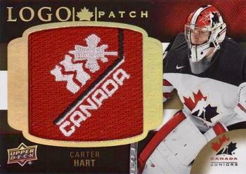 2017 Upper Deck Team Canada Juniors - Team Canada Manufactured Logo Patches #LP-CH Carter Hart Front