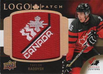2017 Upper Deck Team Canada Juniors - Team Canada Manufactured Logo Patches #LP-TR Taylor Raddysh Front