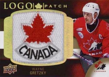 2017 Upper Deck Team Canada Juniors - Team Canada Manufactured Logo Patches #LP-WG Wayne Gretzky Front