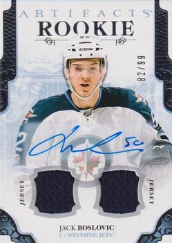 2017-18 Upper Deck Artifacts - Auto Material Silver #178 Jack Roslovic Front