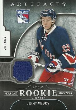 2017-18 Upper Deck Artifacts - Year One Rookie Sweaters #RS-JV Jimmy Vesey Front