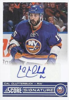2013-14 Panini Rookie Anthology - 2013-14 Score Update: Score Signatures #SS-CCL Cal Clutterbuck Front