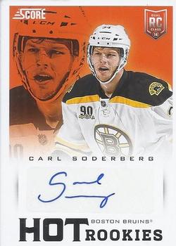 2013-14 Panini Rookie Anthology - 2013-14 Score Update: Hot Rookies Signatures #725 Carl Soderberg Front