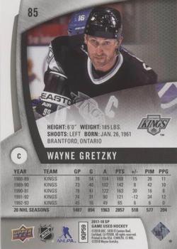 2017-18 SP Game Used #85 Wayne Gretzky Back