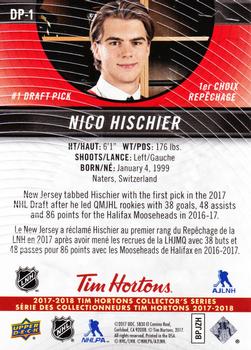 2018 UD Hockey Top Draft Pick #Draft-33 Nico Hischier