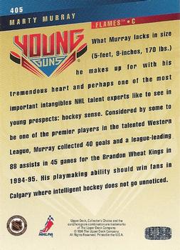 1995-96 Collector's Choice - Young Guns #405 Marty Murray Back