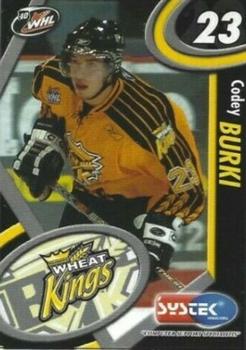 2005-06 Systek Brandon Wheat Kings (WHL) #NNO Codey Burki Front
