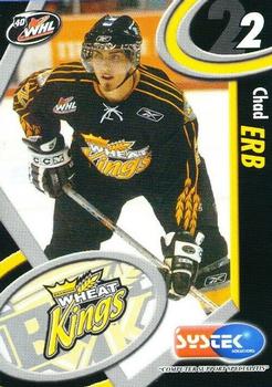 2005-06 Systek Brandon Wheat Kings (WHL) #NNO Chad Erb Front