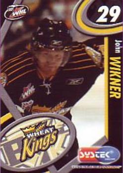 2005-06 Systek Brandon Wheat Kings (WHL) #NNO John Wikner Front