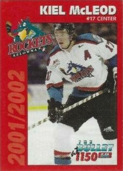 2001-02 Kelowna Rockets (WHL) #NNO Kiel McLeod Front