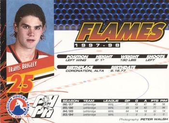 1997-98 Saint John Flames (AHL) #NNO Travis Brigley Back