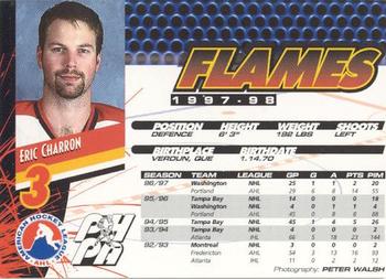 1997-98 Saint John Flames (AHL) #NNO Eric Charron Back