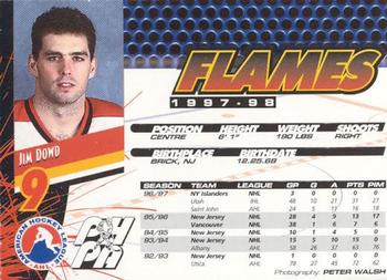 1997-98 Saint John Flames (AHL) #NNO Jim Dowd Back