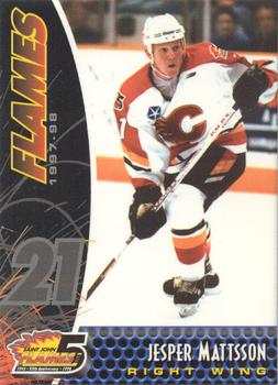 1997-98 Saint John Flames (AHL) #NNO Jesper Mattsson Front