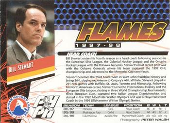 1997-98 Saint John Flames (AHL) #NNO Bill Stewart Back