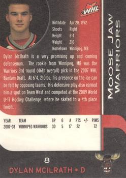 2008-09 Sobeys Moose Jaw Warriors (WHL) #15 Dylan McIlrath Back