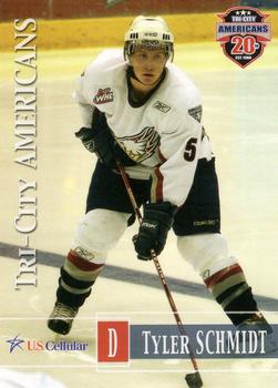 2007-08 Grandstand US Celluar Tri-City Americans (WHL) #5 Tyler Schmidt Front