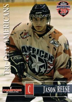 2007-08 Grandstand US Celluar Tri-City Americans (WHL) #27 Jason Reese Front