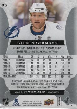 2016-17 Upper Deck The Cup #85 Steven Stamkos Back