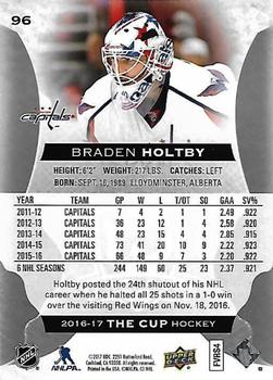 2016-17 Upper Deck The Cup #96 Braden Holtby Back