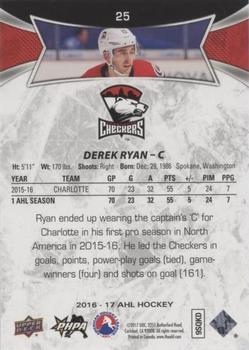 2016-17 Upper Deck AHL - Green #25 Derek Ryan Back