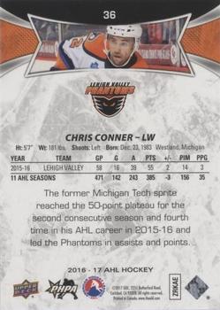 2016-17 Upper Deck AHL - Green #36 Chris Conner Back