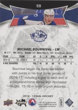 2016-17 Upper Deck AHL - Green #59 Michael Bournival Back