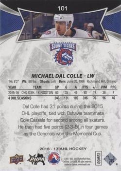 2016-17 Upper Deck AHL - Green #101 Michael Dal Colle Back