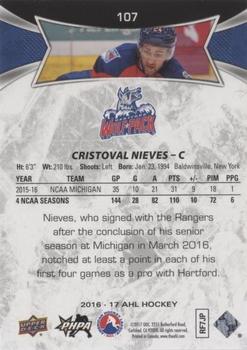 2016-17 Upper Deck AHL - Green #107 Cristoval Nieves Back