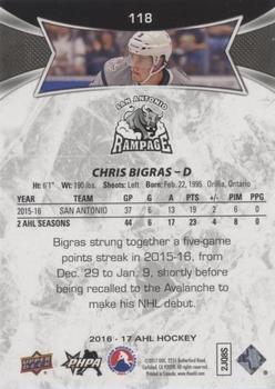 2016-17 Upper Deck AHL - Green #118 Chris Bigras Back