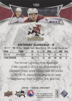 2016-17 Upper Deck AHL - Green #120 Anthony DeAngelo Back