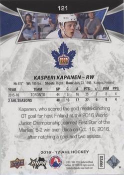 2016-17 Upper Deck AHL - Green #121 Kasperi Kapanen Back