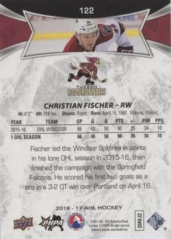 2016-17 Upper Deck AHL - Green #122 Christian Fischer Back