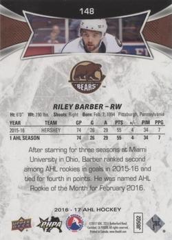 2016-17 Upper Deck AHL - Green #148 Riley Barber Back
